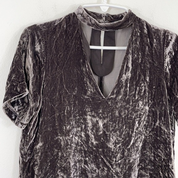 Madewell Velvet Silk Blend Choker Top - Picture 3 of 12